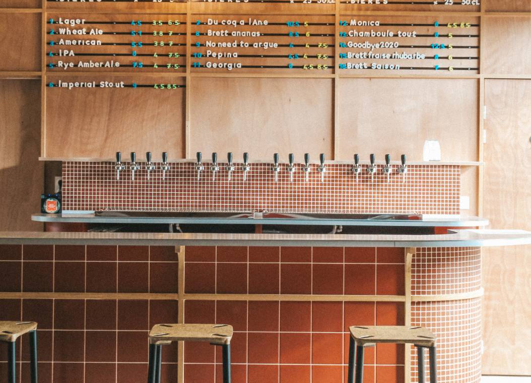 Le bar à bières artisanales de la Brasserie Effet Papillon pour vos afterworks à Mérignac en Gironde