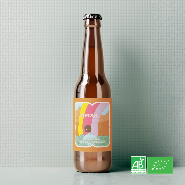  RÊVERIE – MILKSHAKE STOUT MYRTILLE – BIO de la Brasserie Effet Papillon à Mérignac – 7% vol.