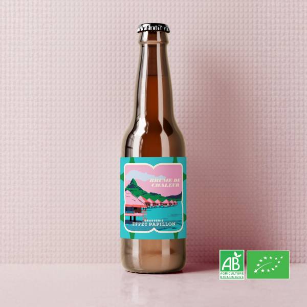 BRUME DE CHALEUR – DOUBLE NEIPA – BIO de la Brasserie Effet Papillon à Mérignac – 8% vol.