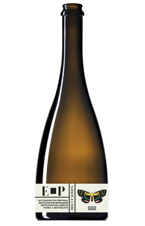 Brett Series - Bière de blé à la poire et à la betterave - Assemblage entre 11 et 22 mois d'élevage en barriques de vins rouges - 7,5%vol Brasserie Effet Papillon