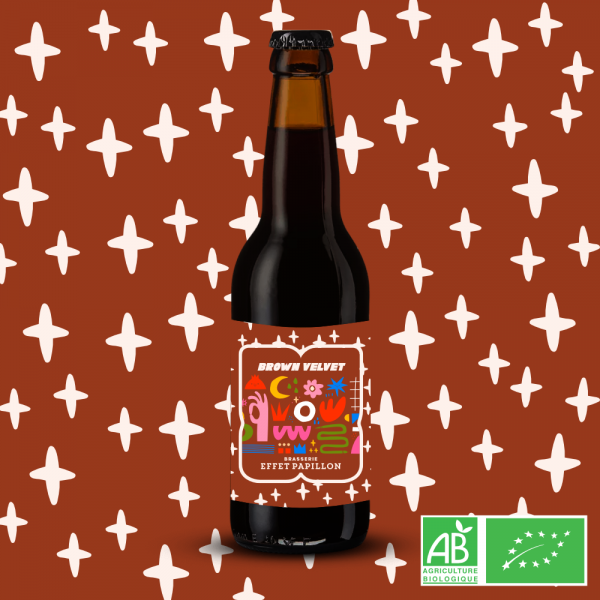 Brown Velvet - Nitro Porter BIO de la Brasserie Effet Papillon bières biologiques brassées à Mérignac - Bordeaux Métropole