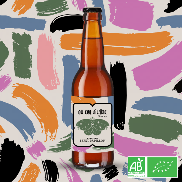Du Coq à l'Ane - Imperial Sour au moût de raisin BIO de la Brasserie Effet Papillon bière BIO à Bordeaux Mérignac