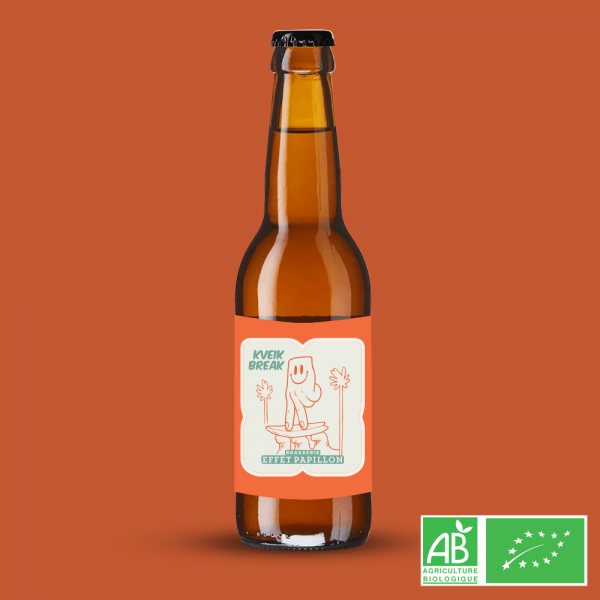 Kveik Break - Kveik IPA Citra Mosaic BIO de la Brasserie Effet Papillon – Bière artisanale BIO à Mérignac