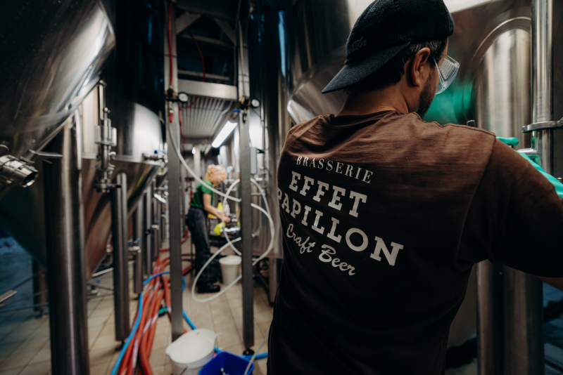 Visite de la brasserie artisanale Effet Papillon