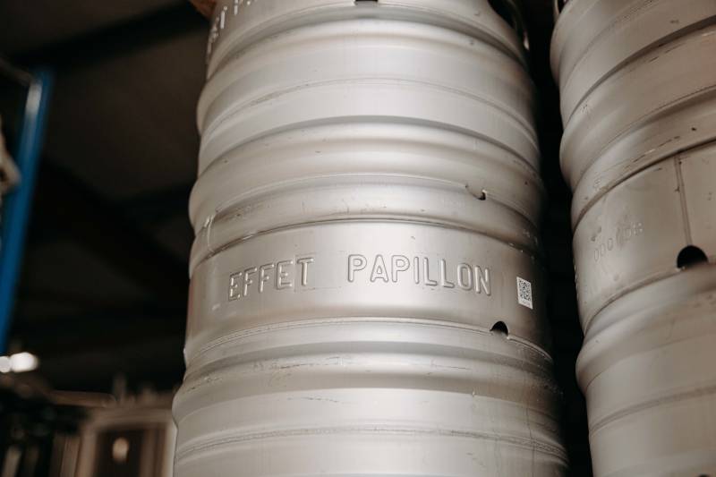 Arrivée de 1000 nouveaux fûts en inox à la Brasserie Effet Papillon