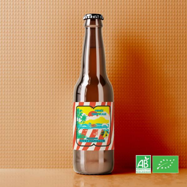 FUMÉE TROPICALE - BOISSON FERMENTÉE À BASE DE MALTS ET D'ANANAS - BIO de la Brasserie Effet Papillon à Mérignac 4,2%VOL