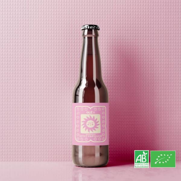 OLÉ ! - SOUR FRAMBOISE - BIO de la Brasserie Effet Papillon à Mérignac 4.5%VOL.