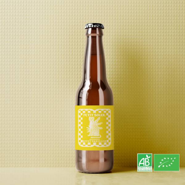 PETIT SOLEIL - MICRO IPA CASCADE & GLACIER - BIO de la Brasserie Effet Papillon à Mérignac 4.5%VOL.