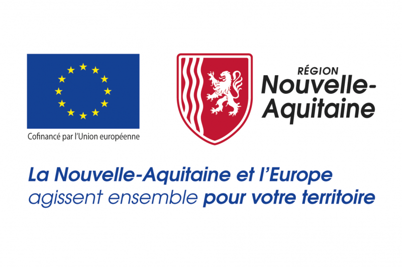 Soutien de la Région Nouvelle Aquitaine et de l'Union Européenne