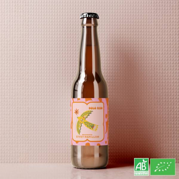 SOLO RED - SMASH IPA VIENNE BARBE ROUGE BIO de la Brasserie Effet Papillon à Mérignac